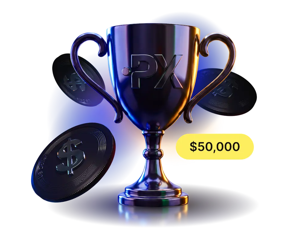 $50,000 prize trophy